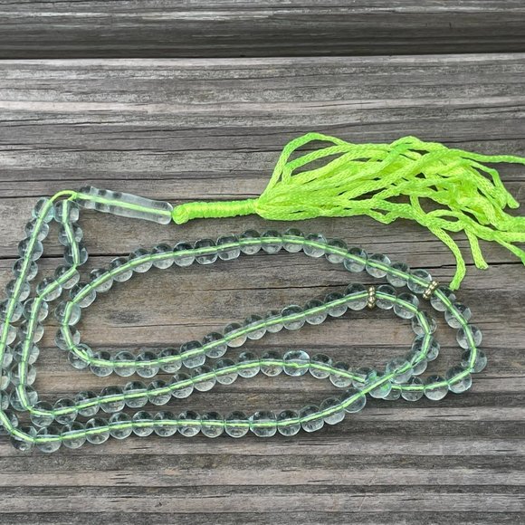 Tasbeeh Pray Beads Green Neon Plastic Prayer Beads - Picture 4 of 6
